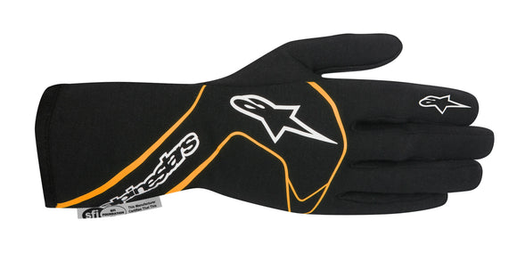 Tech 1 Race Glove Black Flu Orange Large