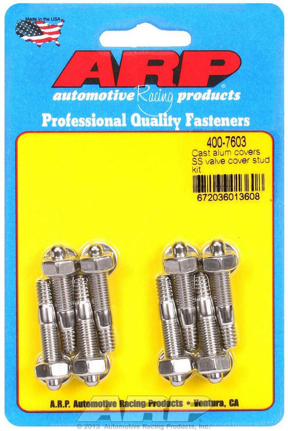 S/S Valve Cover Stud Kit 6pt. (8)